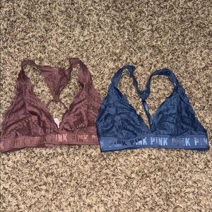 PINK Victoria's Secret Lace Bralettes - Blue, rose and pink
3 for 30